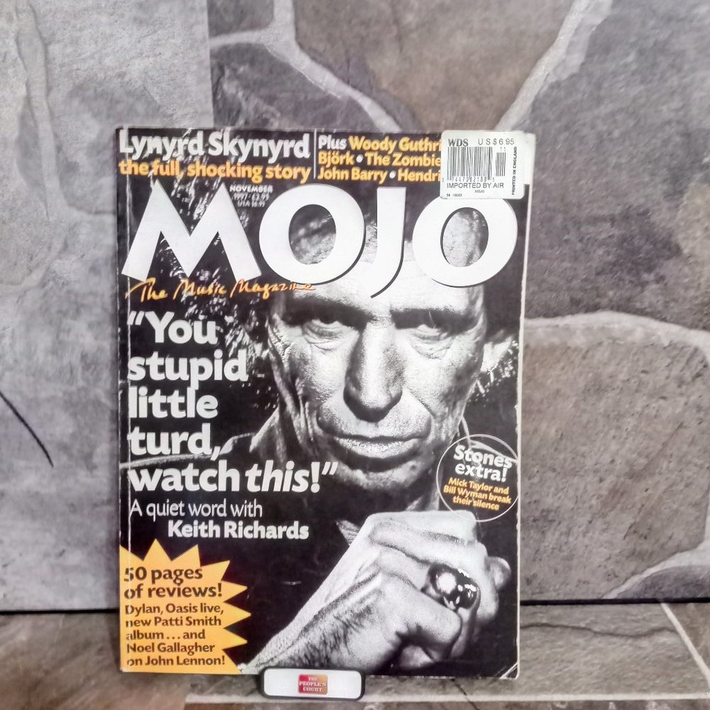 Mojo Keith Richards Cover Story November 97 issue 48 Magazine Vintage